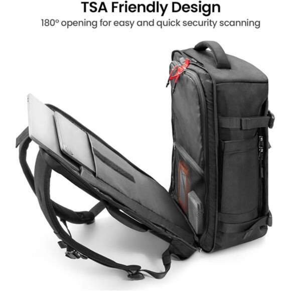 Travel Backpack 40L, TSA Friendly Flight Approved Carry-on Luggage Hand - Picture 5 of 7